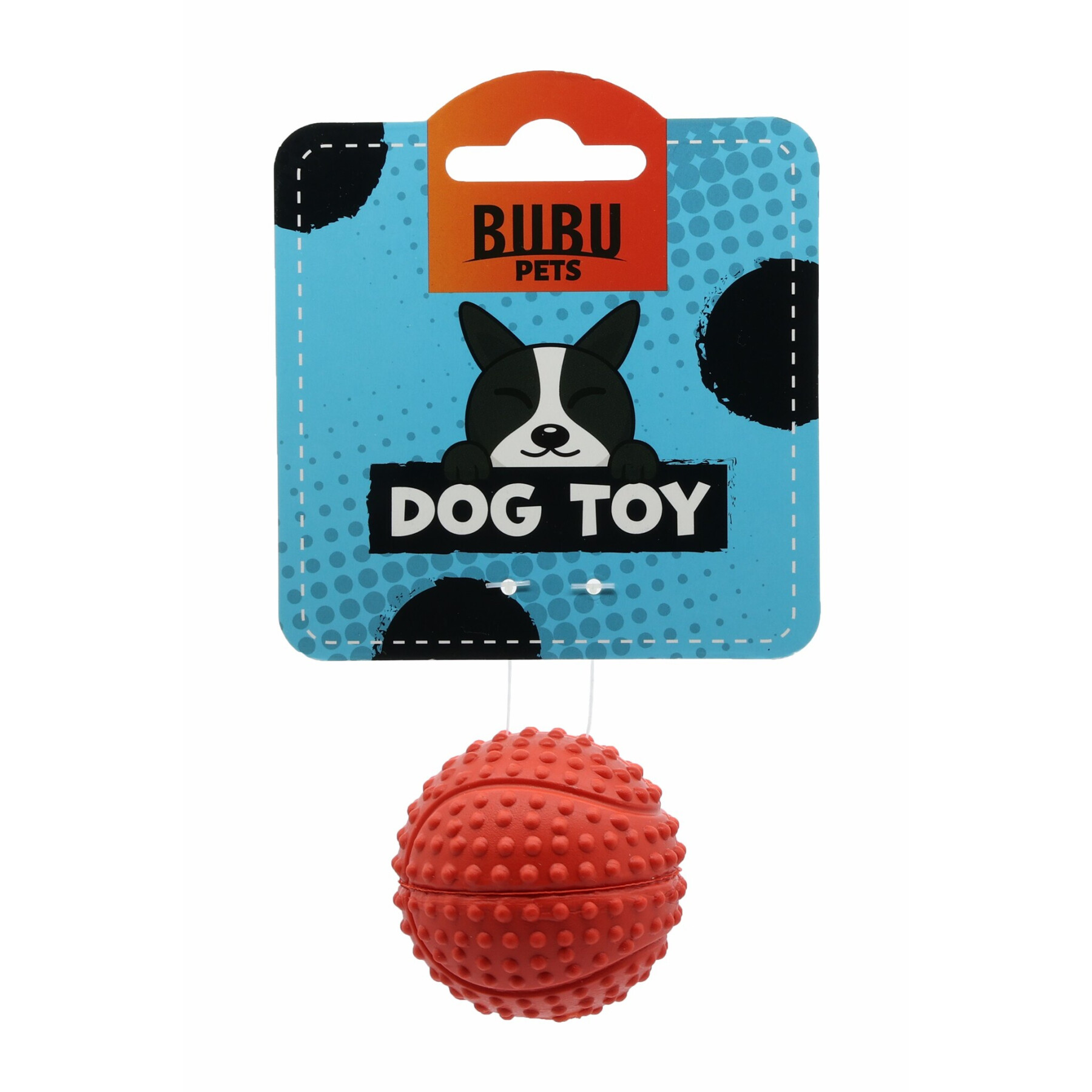 Juguete para perro balón de baloncesto de goma con chirriador BUBU Pets