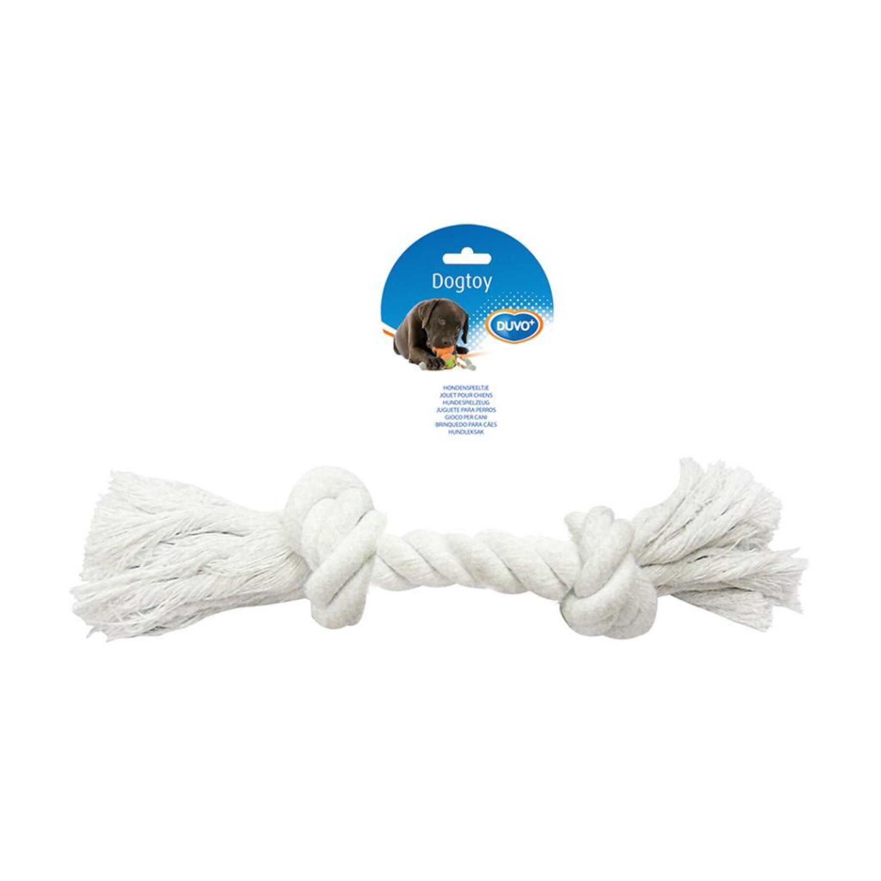 Cuerda de algodón para perros con lazo Duvoplus
