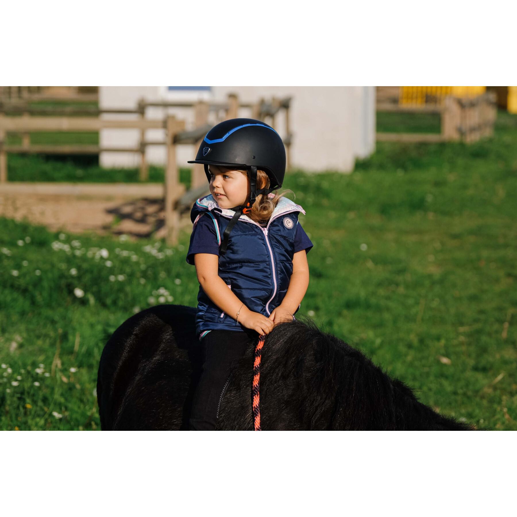 Chaqueta de equitación reversible sin mangas para niños Equithème Mady