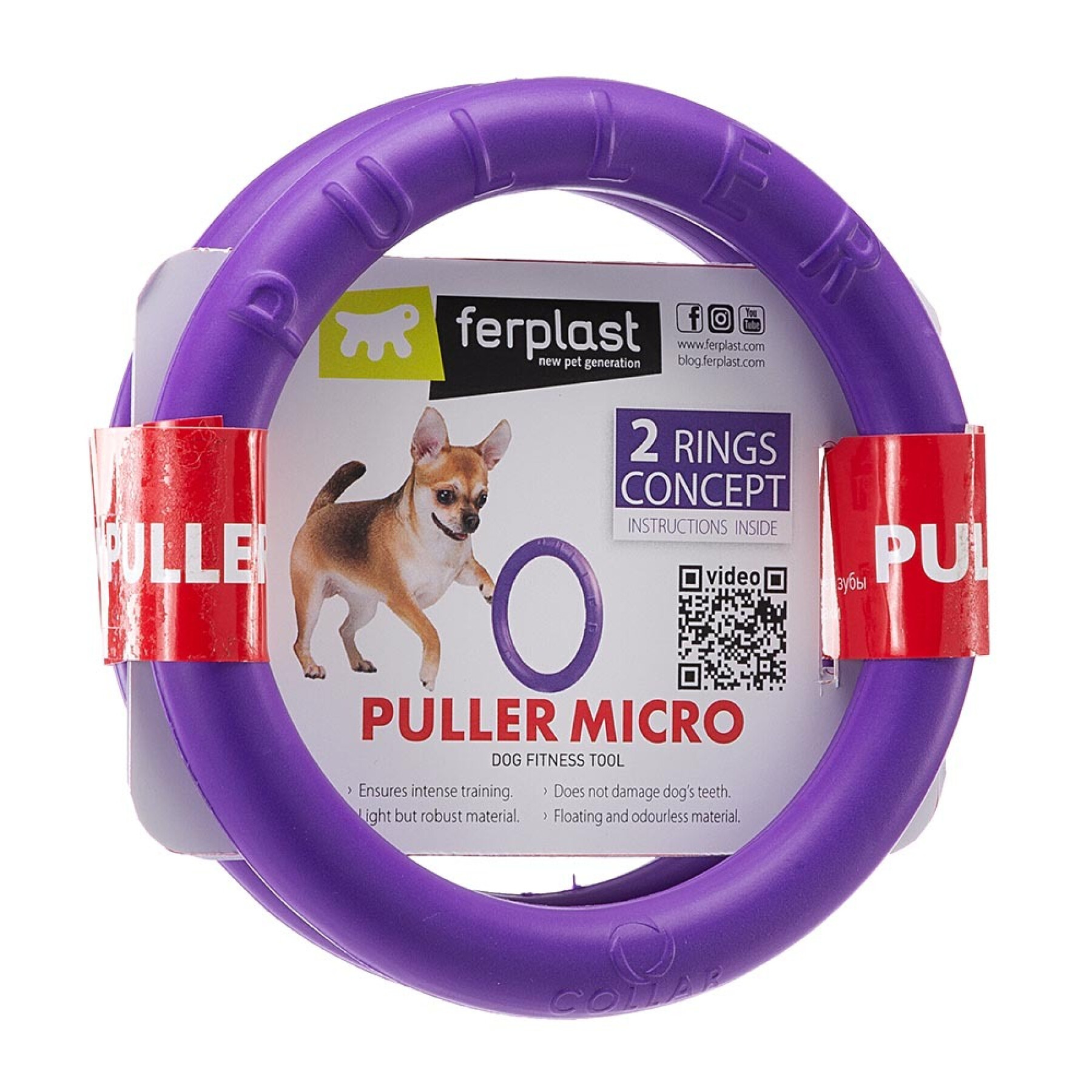 Juguete para perros Micro Ferplast Puller (x2)