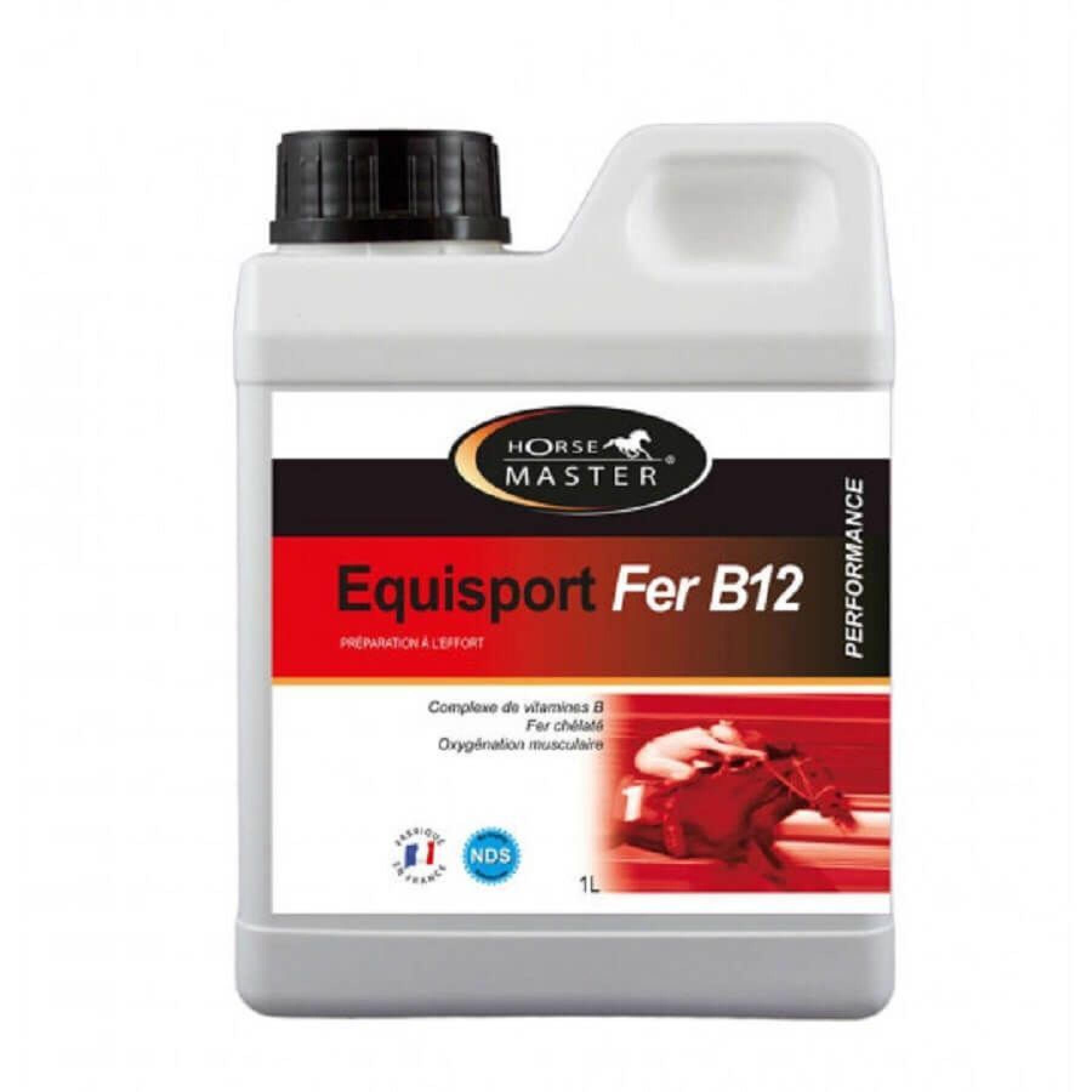 Suplemento nutricional para caballos de deporte Horse Master Equisport Fer B12