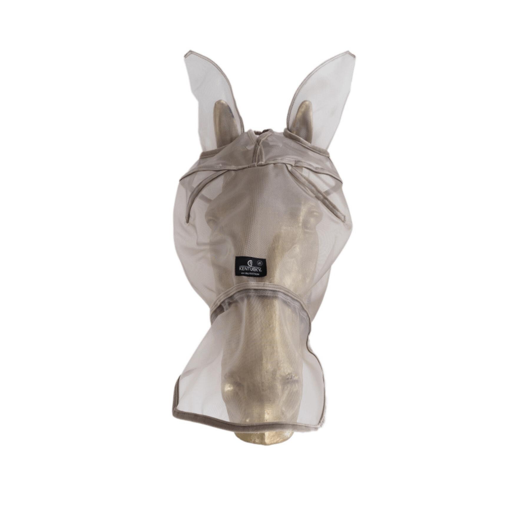Máscara anti-moscas para caballos con orejas y bozal anti-uv Kentucky Classic