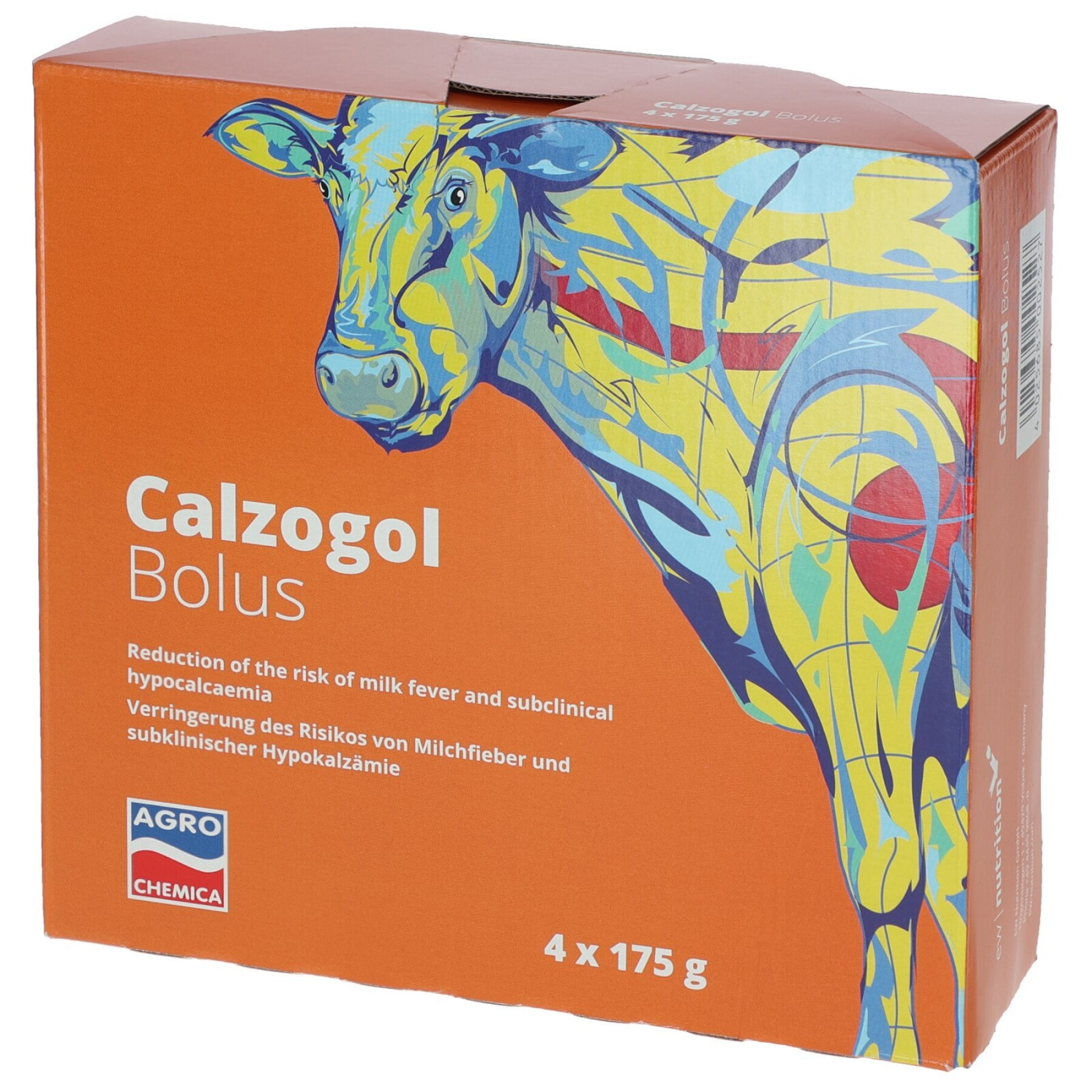 Lote de 4 suplementos alimenticios de calcio en bolo para ganado vacuno Kerbl Calzogol
