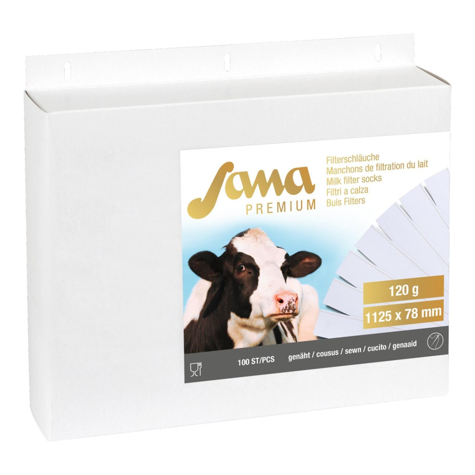 Paquete de 100 filtros de leche Kerbl Sana Premium