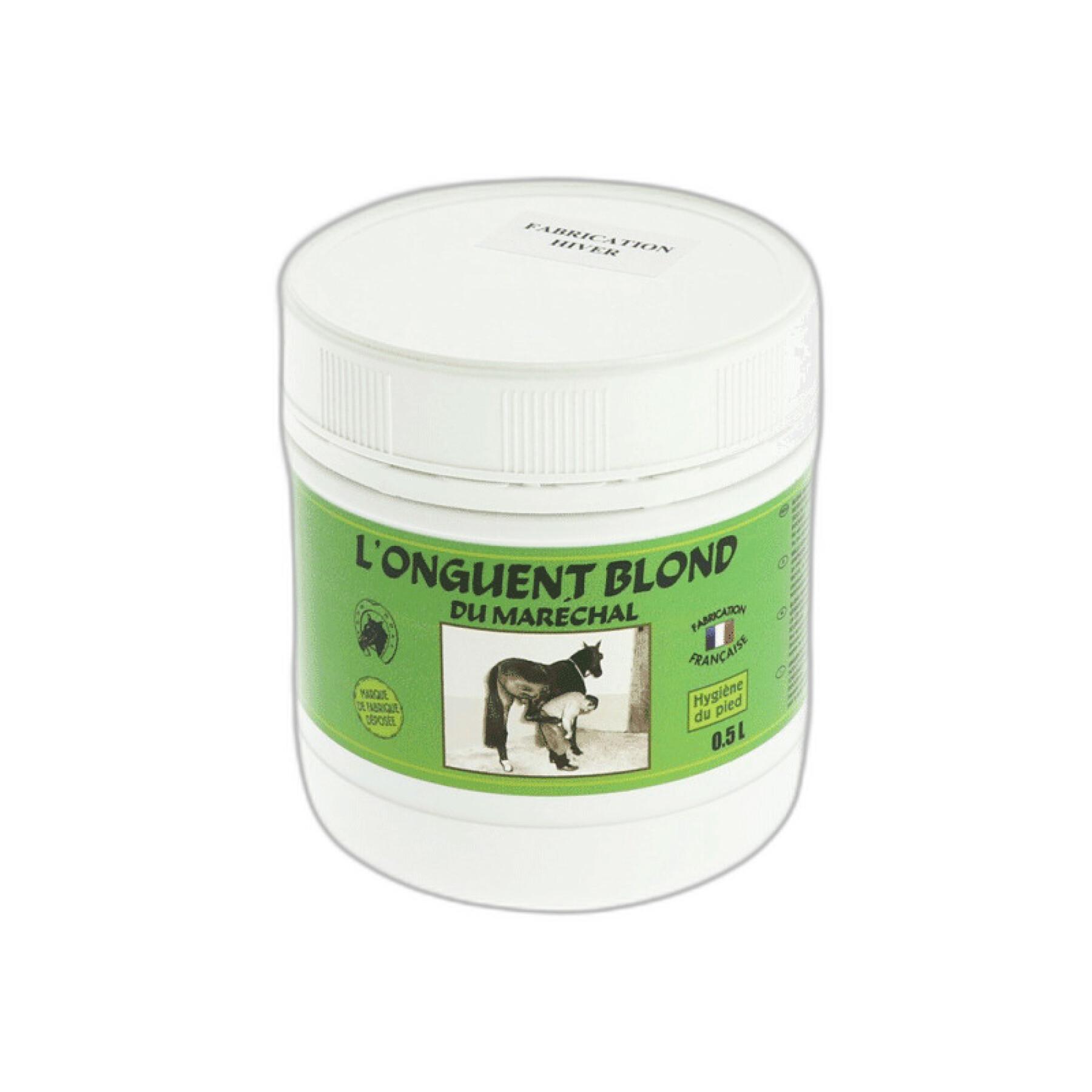 Cuidado de los cascos de los caballos La Gamme du Maréchal Onguent Blond - Pot 500 ml