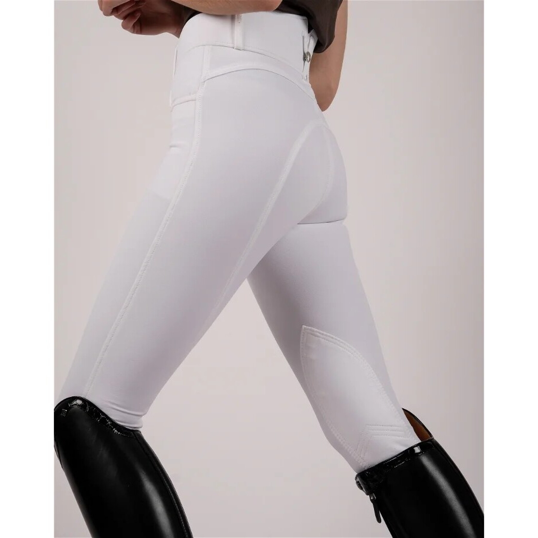 Pantalón de equitación de pinza media para mujer Montar Essential Megan Vol 2