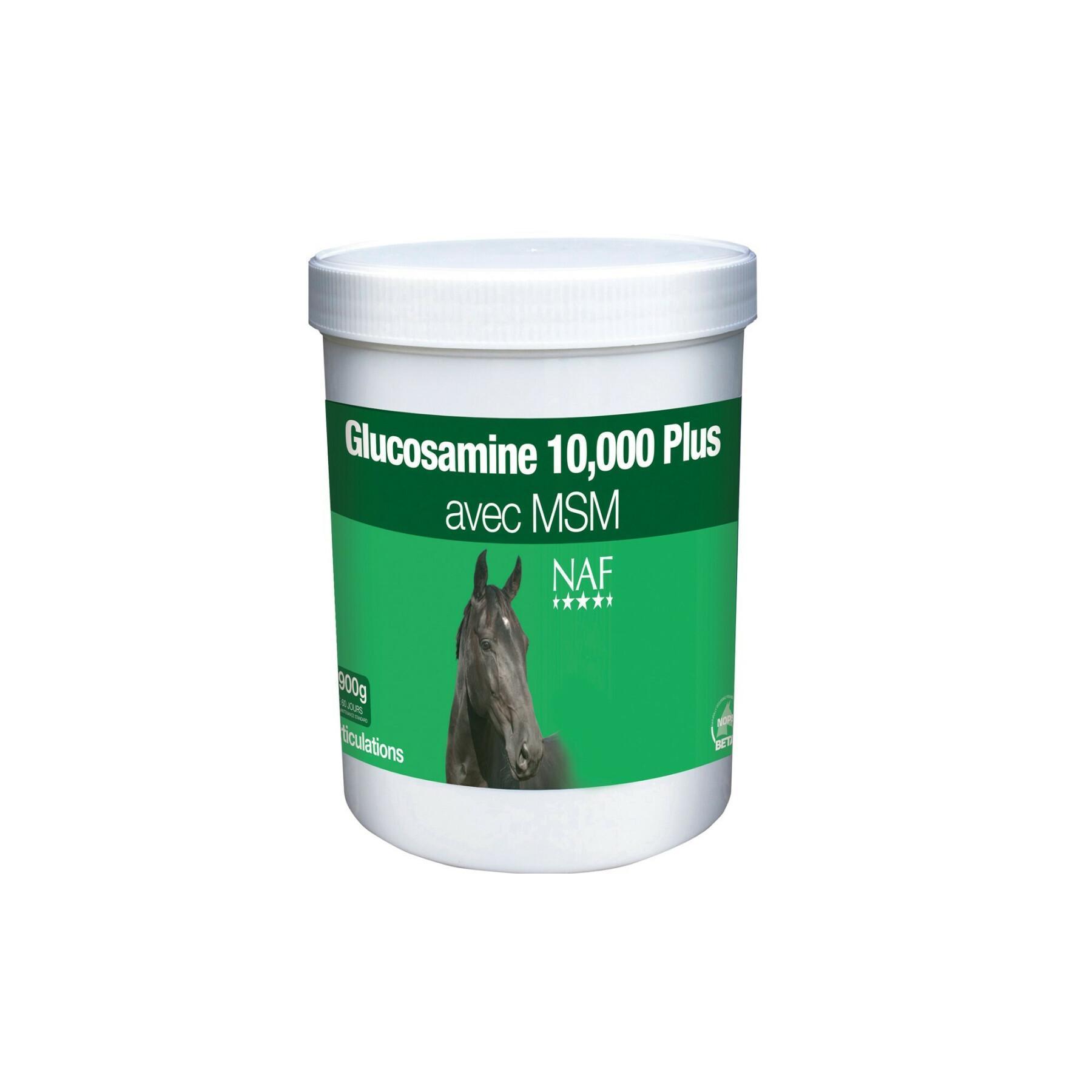 Suplemento de apoyo articular para caballos NAF Glucosamine 10.000 + MSM