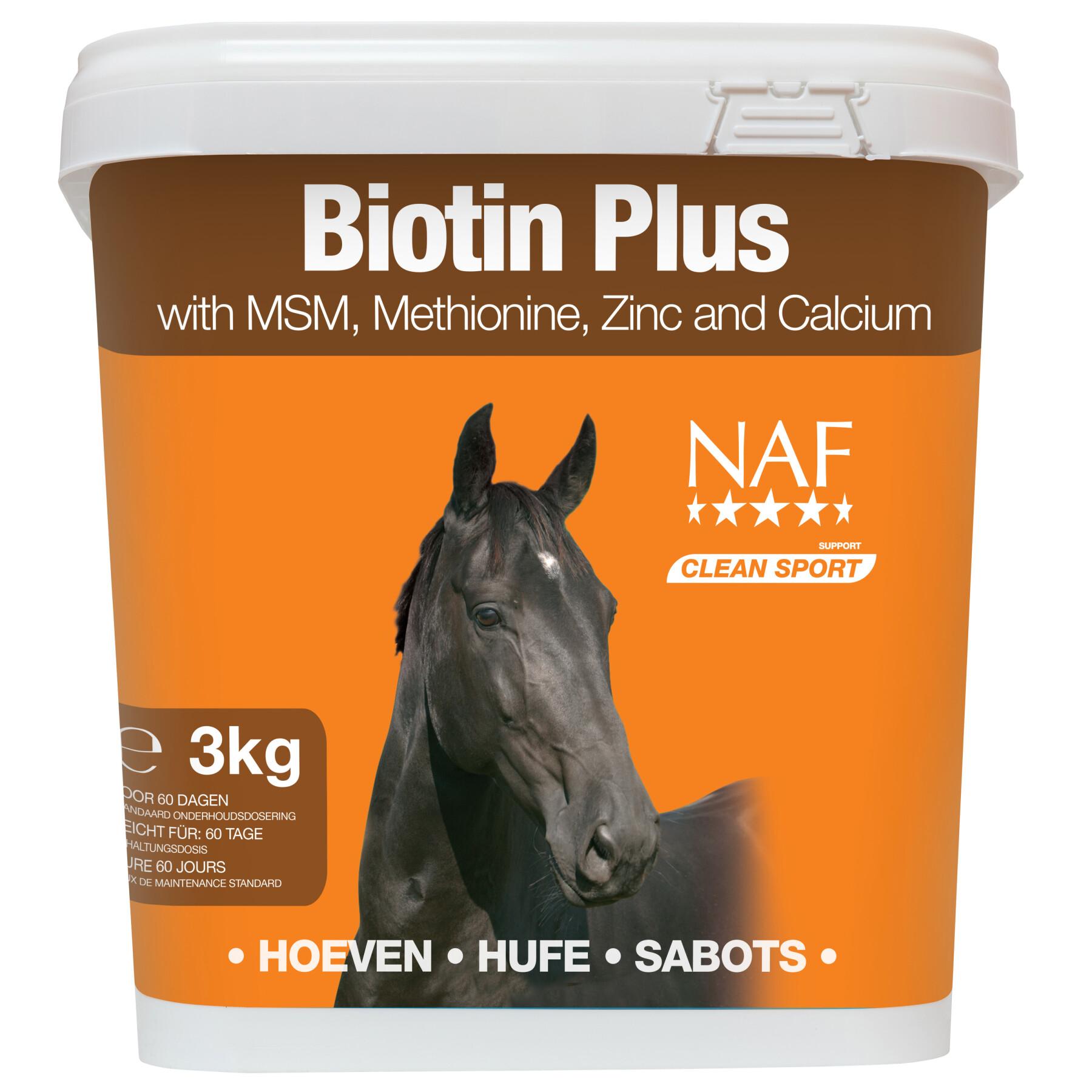 Suplemento alimenticio para caballos NAF Biotine Plus