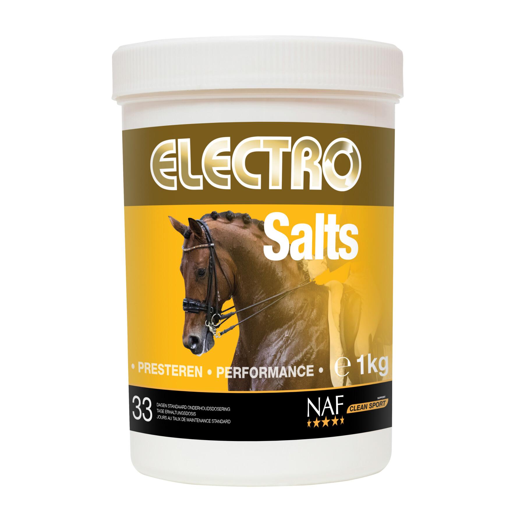 Complemento alimenticio de recuperación para caballos NAF Electro Salts