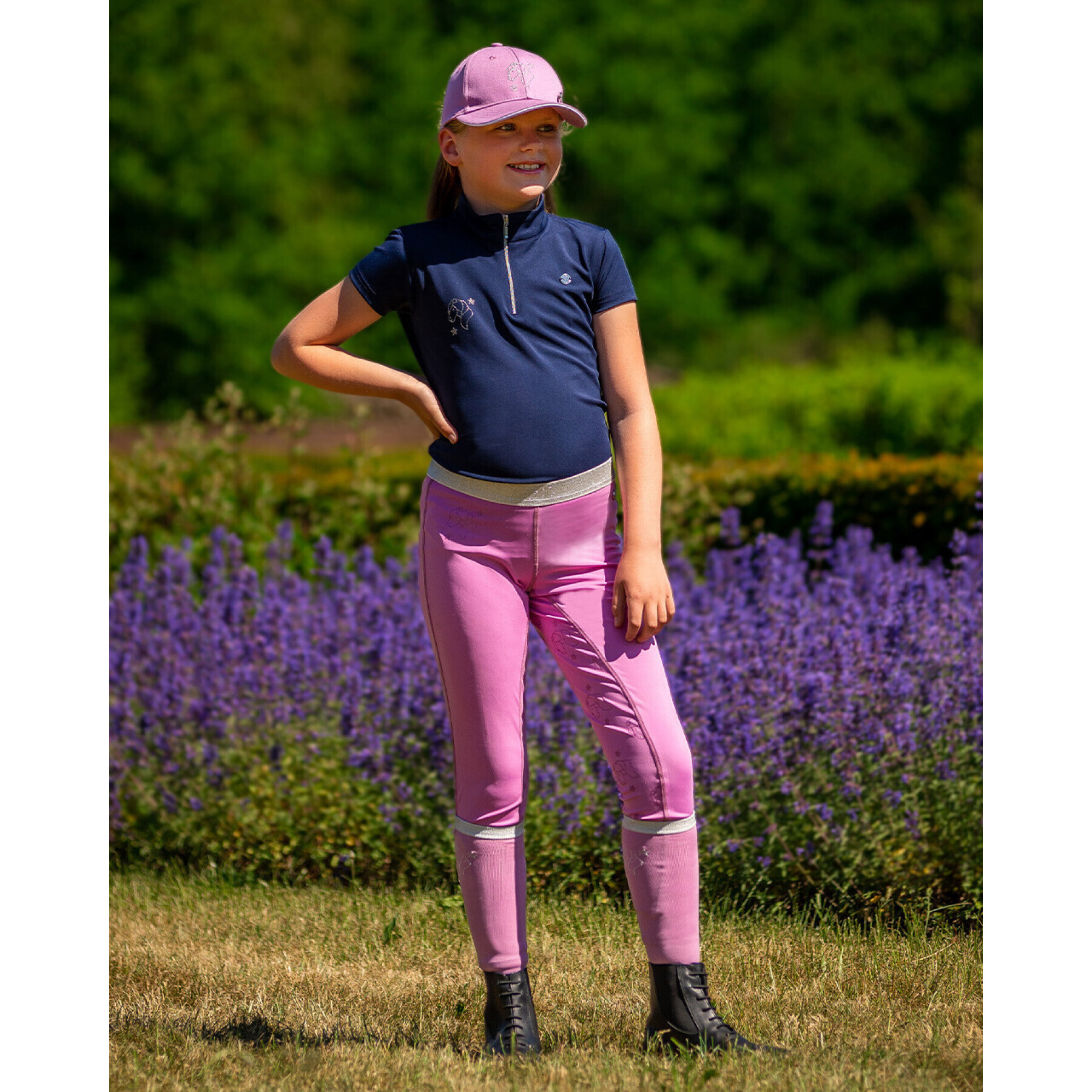 Calcetines de equitación infantiles QHP Gwenn (x2)