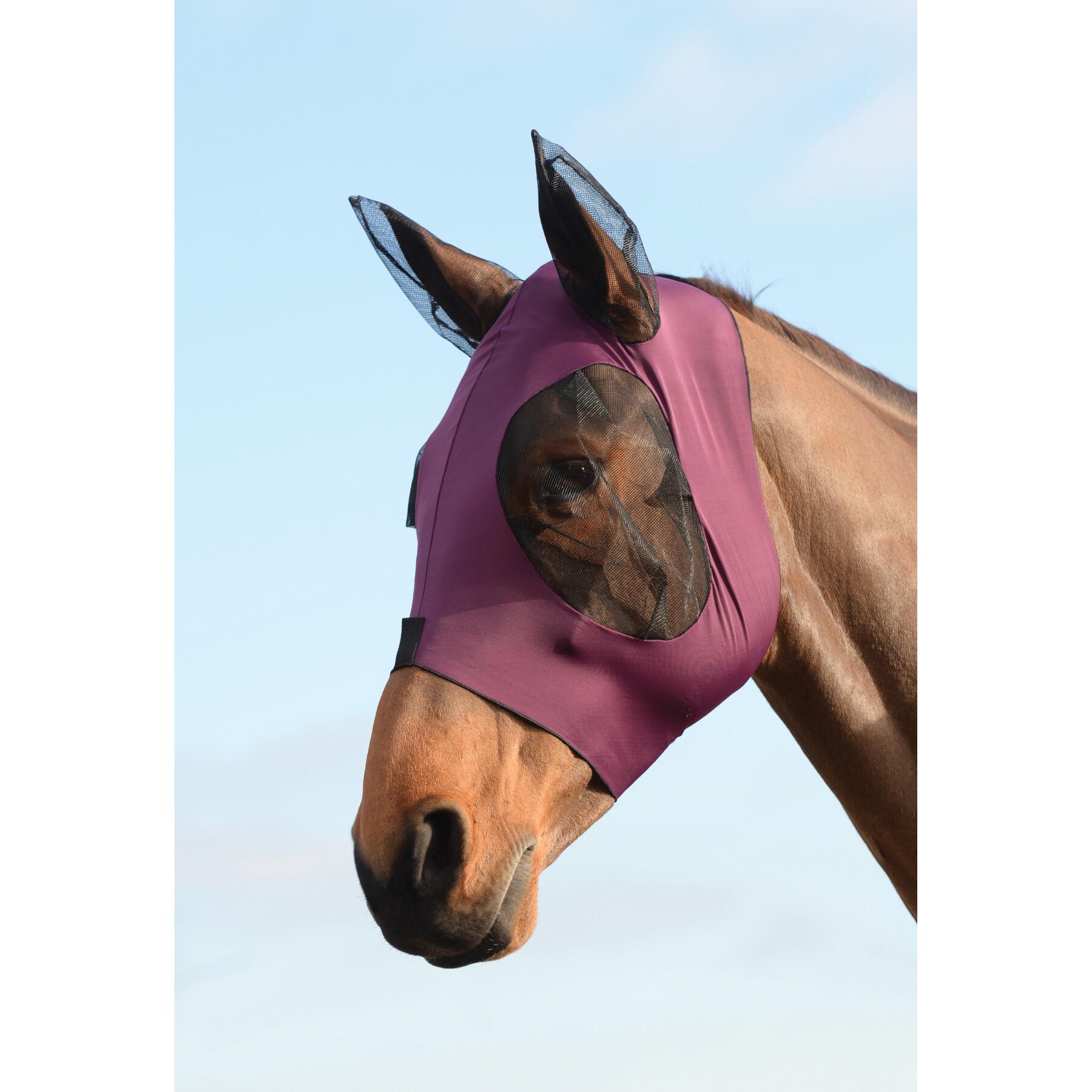 Máscara antimoscas extensible para ojos y orejas del caballo Weatherbeeta Deluxe