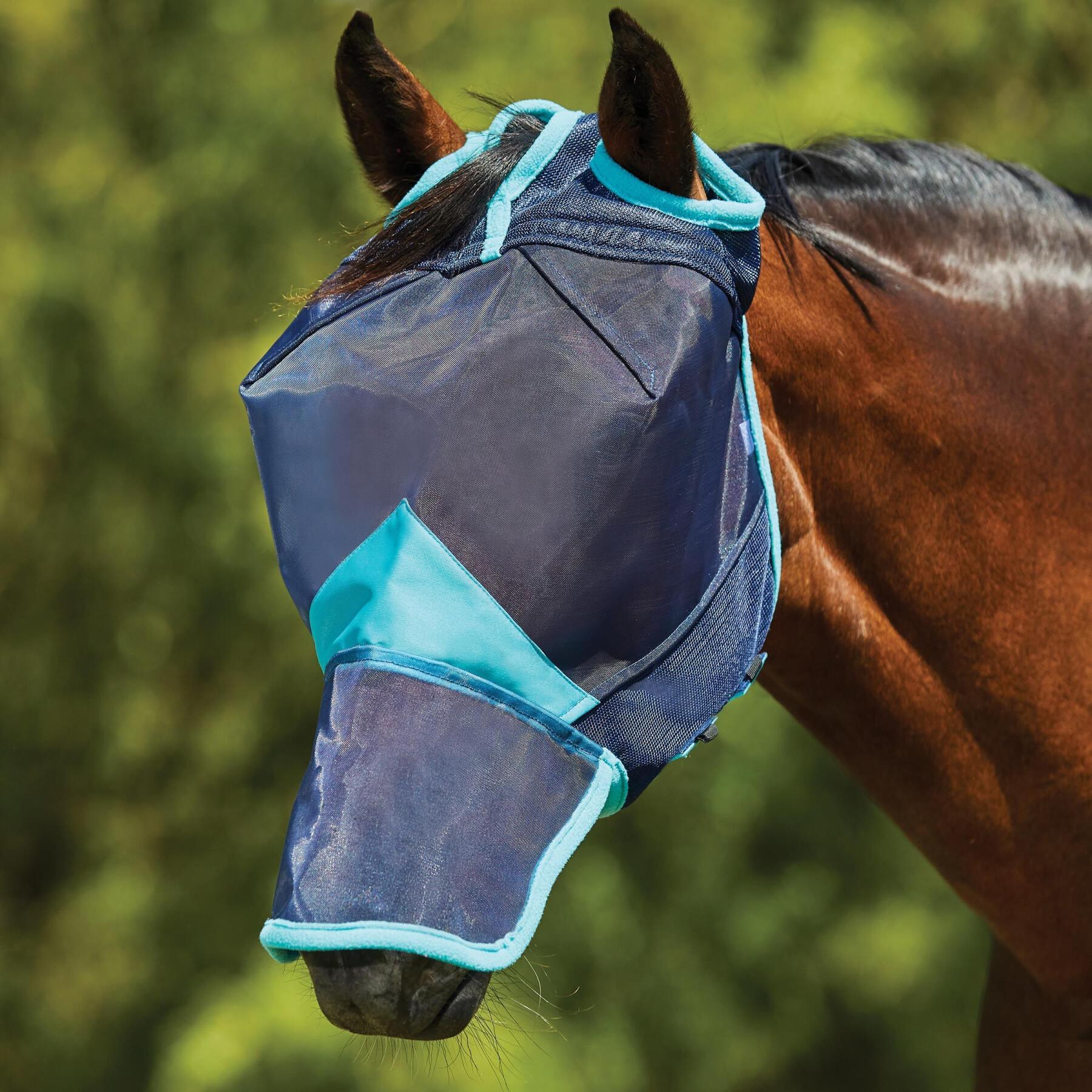 Máscara antimoscas para caballos Weatherbeeta en maille fine avec une couverture nez Comfitec Deluxe