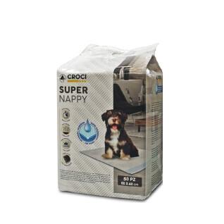 Paquete de 50 toallas higiénicas para perros Croci CaniFrancia Super Nappy