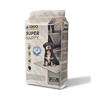Paquete de 10 toallas higiénicas para perros Croci Canifrance Super Nappy