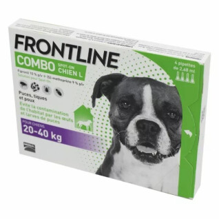 Control de plagas para perros Frontline de 20/40 kg Combo Spot On (x6)