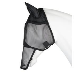 Máscara antimoscas equitación con protección uv para las orejas y la nariz Horka
