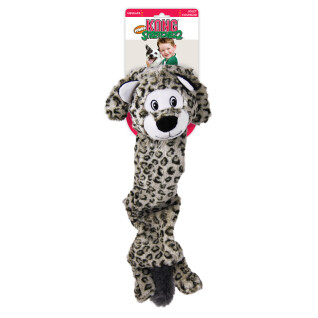Peluche para perros Kong Stretchezz Jumbo Snow Leopard
