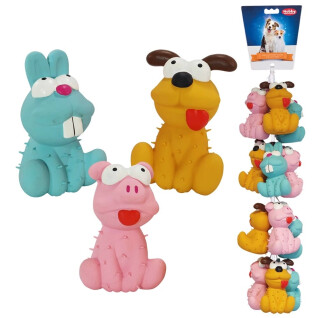 Paquete de 12 juguetes de látex para perros Nobby Pet