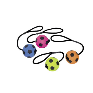 Balón de fútbol para perros de gomaespuma con cuerda Nobby Pet