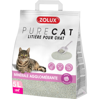 Arena aglomerante pura perfumada para gatos Zolux