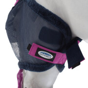 Máscara antimoscas para caballos de malla resistente con protección para las orejas y borlas Weatherbeeta Comfitec Deluxe