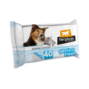 Toallitas limpiadoras marinas para perros y gatos Ferplast Genico Fresh (x40)