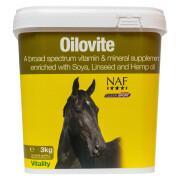 Complemento alimenticio de belleza para caballos NAF Oilovite