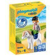 Figurita con poni Playmobil 1.2.3