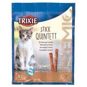Golosinas de cordero y pavo para gatos Trixie Premio Stick Quintett