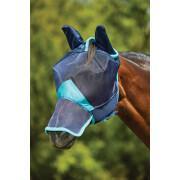 Máscara de malla fina para moscas de los caballos con cobertura para orejas y nariz Weatherbeeta Comfitec Deluxe