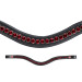 801-6860 negro/negro forrado/cadena grande cristal rojo